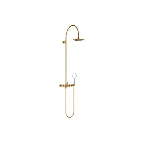 Dornbracht-TARA.-Shower Pipe-Ausladung 420mm-Messing gebürstet (23kt), 26632892-28, Artikel in Kategorie